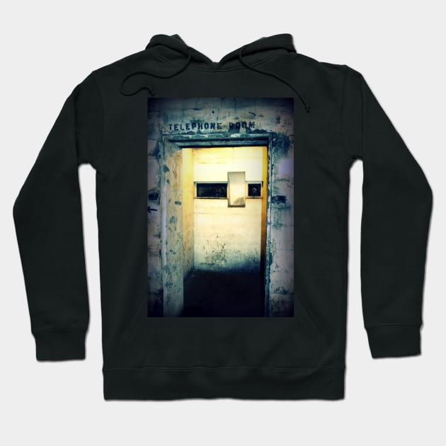 Battery Mishler Telephone Room 2 Hoodie by DlmtleArt